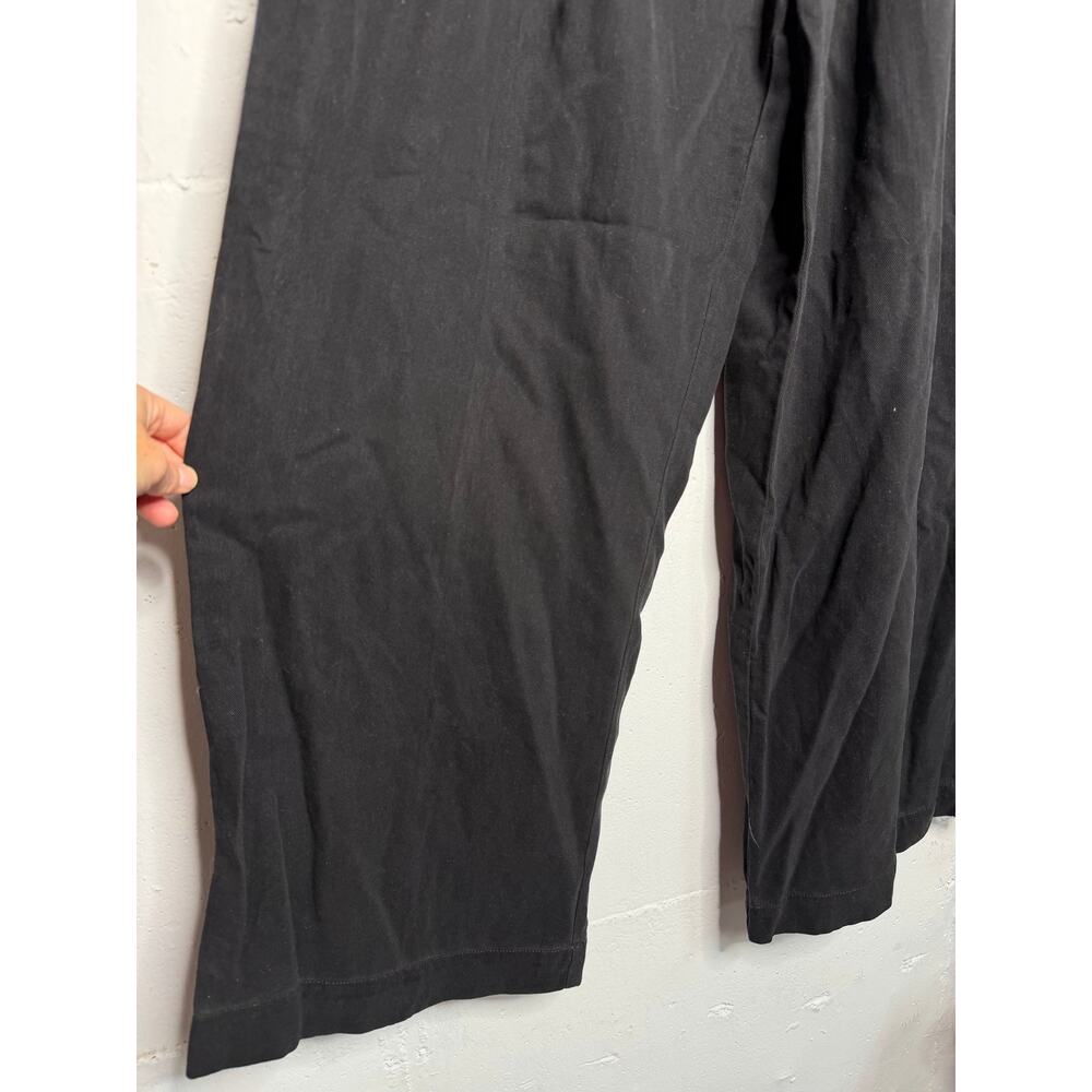 NEW Everlane Womens Pleated Wide Leg Chino Pants Size 16 Black - Picture 4 of 7